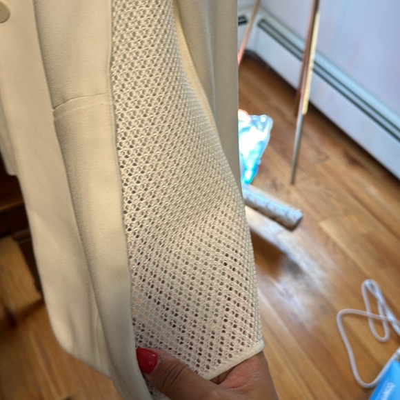 Elie tahari blazer with mesh panel - Picture 2 of 6